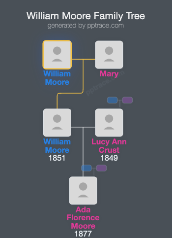 William Moore family tree overview