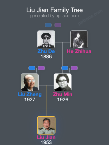 Liu Jian family tree overview