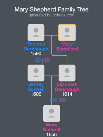 Mary Shepherd family tree overview