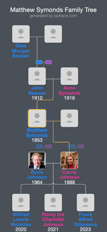 Matthew Symonds family tree overview