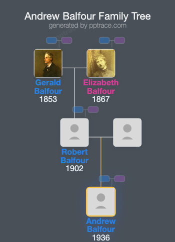 Andrew Balfour family tree overview