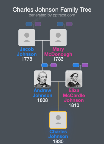 Charles Johnson family tree overview