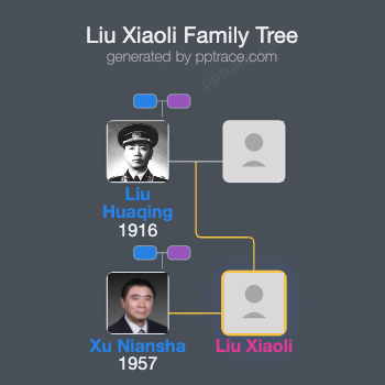 Liu Xiaoli family tree overview