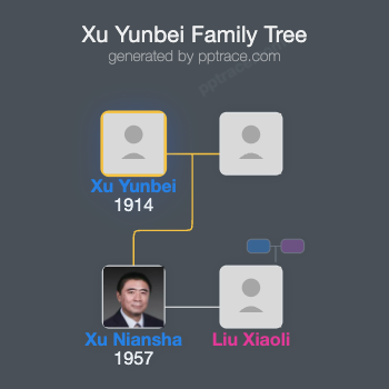 Xu Yunbei family tree overview