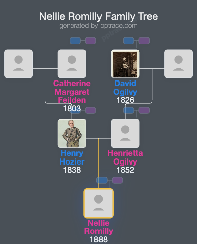 Nellie Romilly family tree overview
