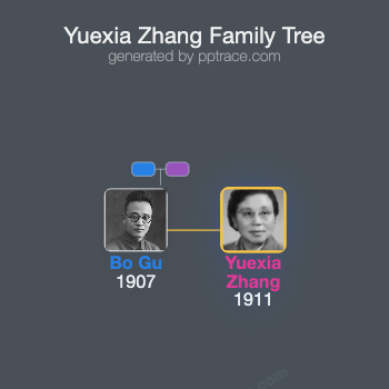 Yuexia Zhang family tree overview