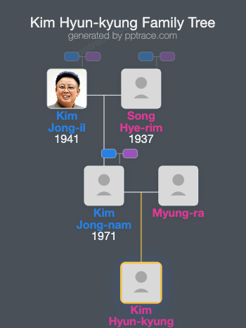 Kim Hyun-kyung family tree overview