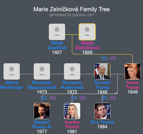 Marie Zelníčková family tree overview