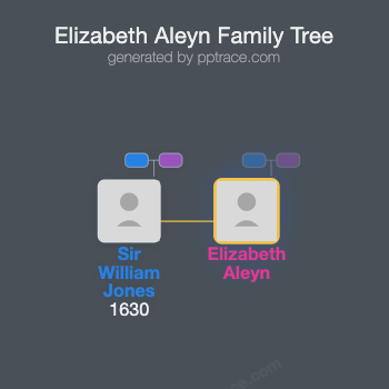 Elizabeth Aleyn family tree overview
