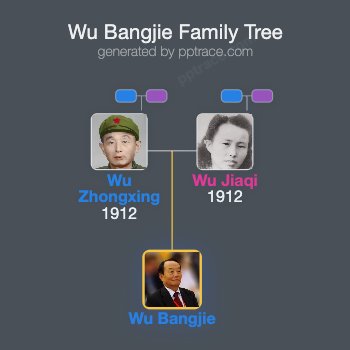 Wu Bangjie family tree overview