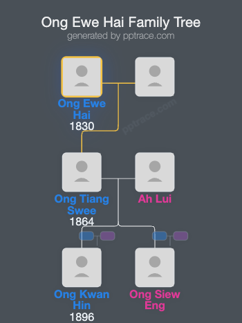 Ong Ewe Hai family tree overview