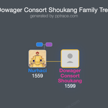 Dowager Consort Shoukang family tree overview