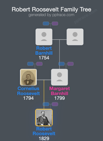 Robert Roosevelt family tree overview