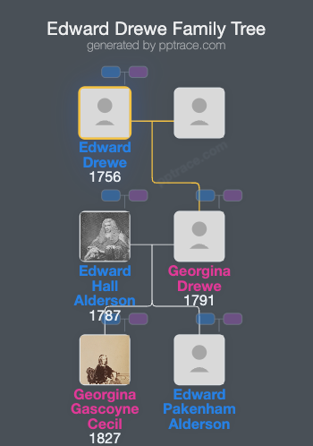 Edward Drewe family tree overview