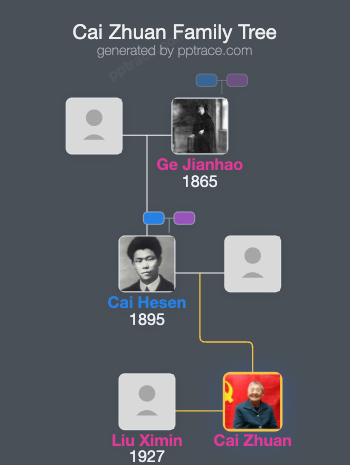 Cai Zhuan family tree overview