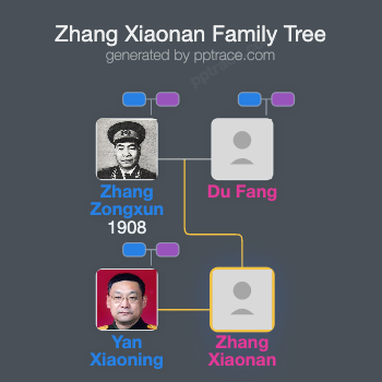 Zhang Xiaonan family tree overview