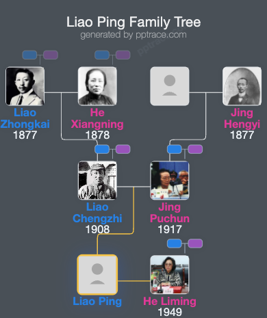 Liao Ping family tree overview