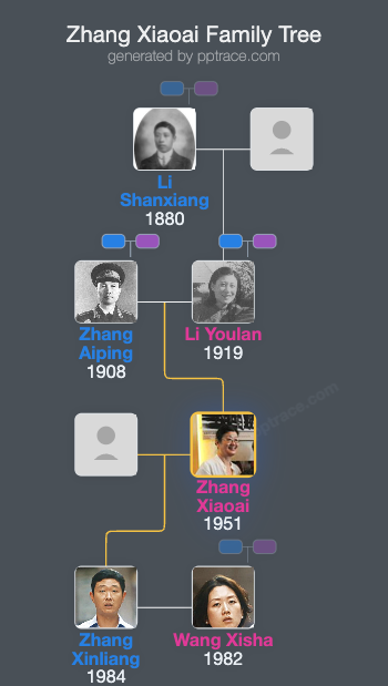 Zhang Xiaoai family tree overview