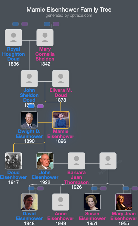 Mamie Eisenhower family tree overview