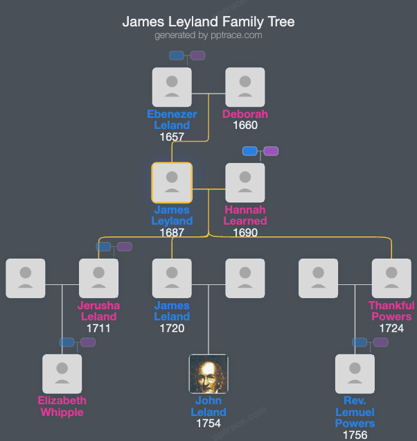 James Leyland family tree overview