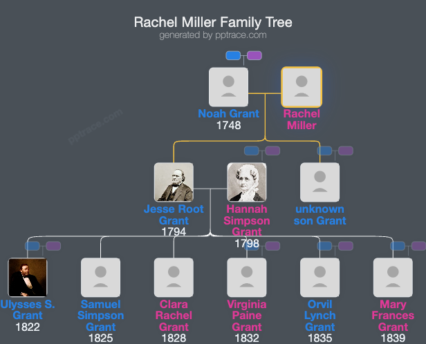 Rachel Miller family tree overview