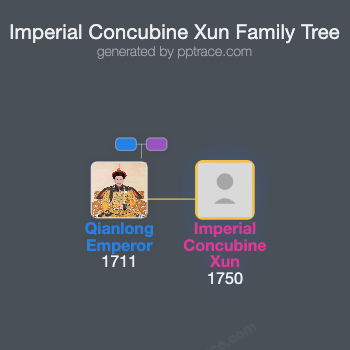 Imperial Concubine Xun family tree overview