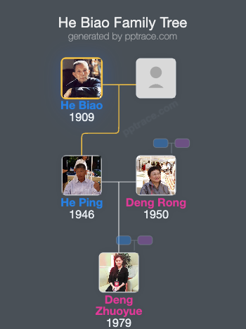He Biao family tree overview