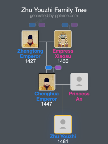 Zhu Youzhi family tree overview