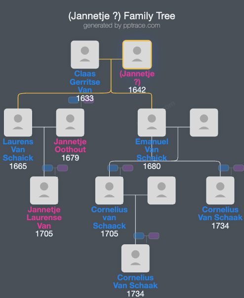 (Jannetje ?) family tree overview