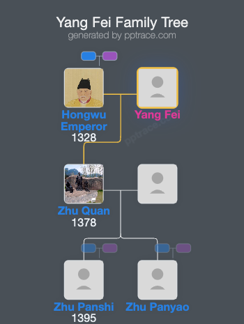Yang Fei family tree overview