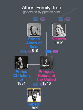 Albert, Duke Of Schleswig-Holstein family tree overview