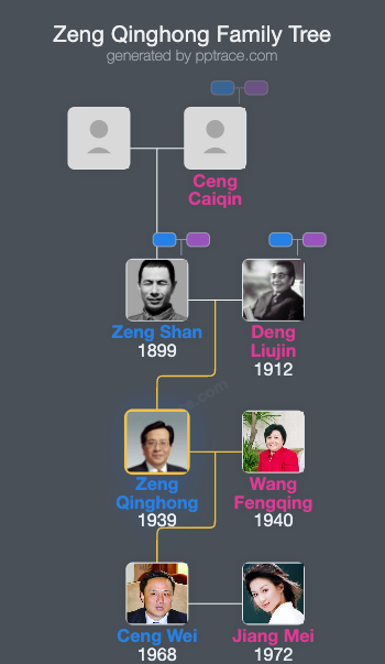 Zeng Qinghong family tree overview