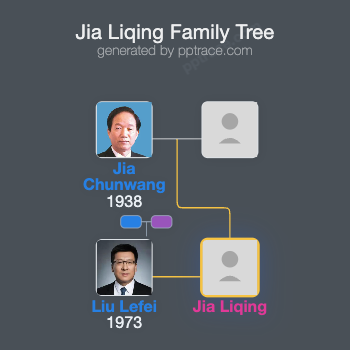 Jia Liqing family tree overview