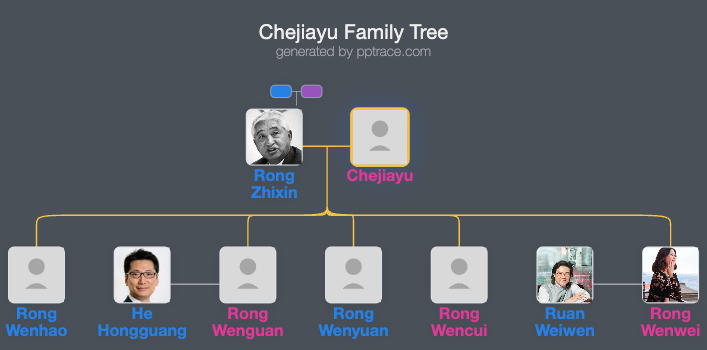 Chejiayu family tree overview