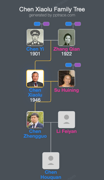 Chen Xiaolu family tree overview