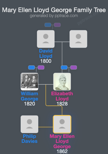 Mary Ellen Lloyd George family tree overview