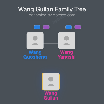 Wang Guilan family tree overview