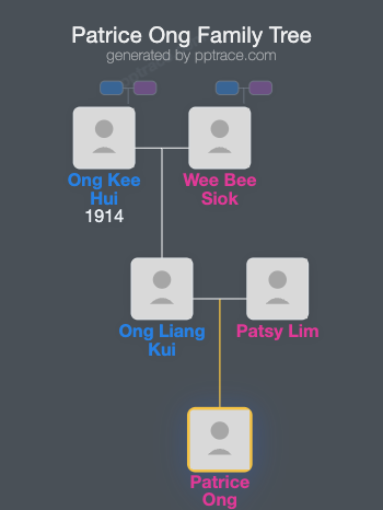 Patrice Ong family tree overview