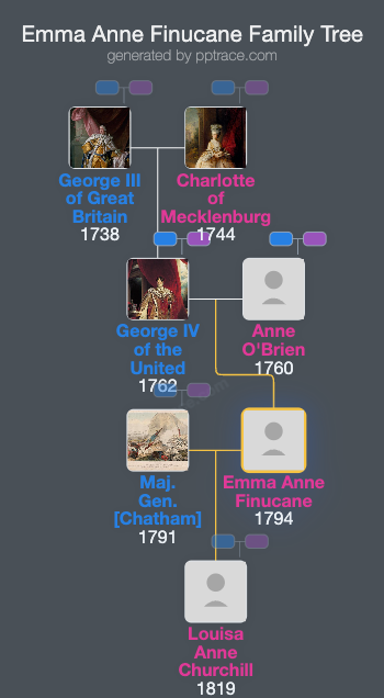 Emma Anne Finucane family tree overview
