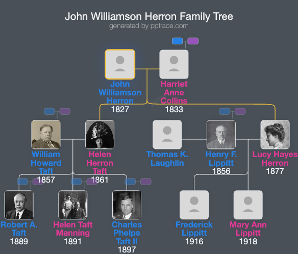 John Williamson Herron family tree overview