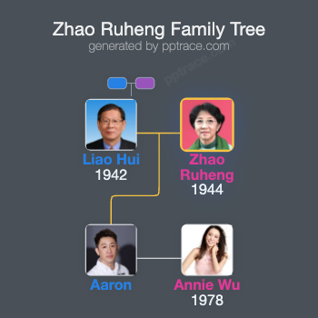 Zhao Ruheng family tree overview