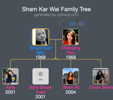 Sham Kar Wai family tree overview