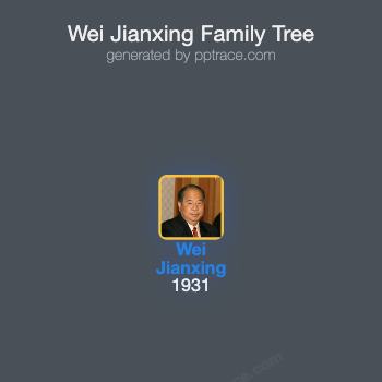 Wei Jianxing family tree overview