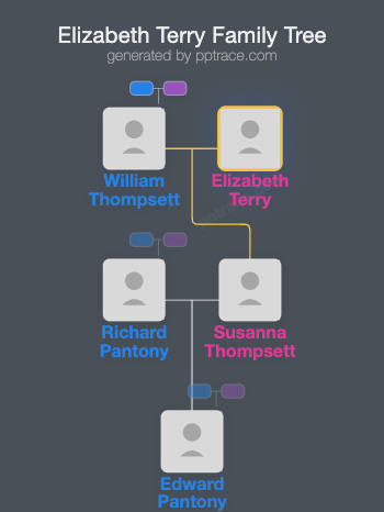 Elizabeth Terry family tree overview