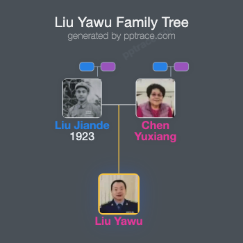 Liu Yawu family tree overview