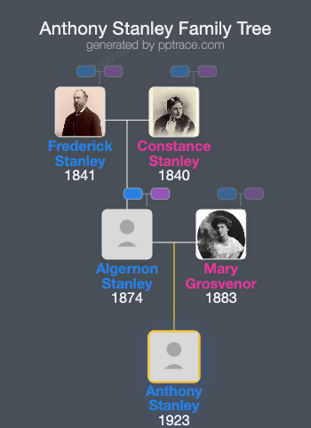 Anthony Stanley family tree overview