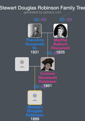 Stewart Douglas Robinson family tree overview