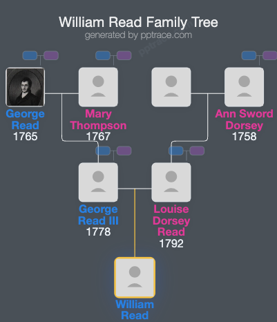 William Read family tree overview