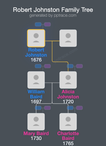 Robert Johnston family tree overview