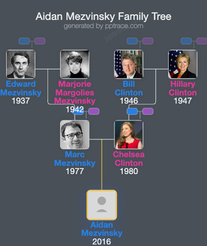 Aidan Mezvinsky family tree overview